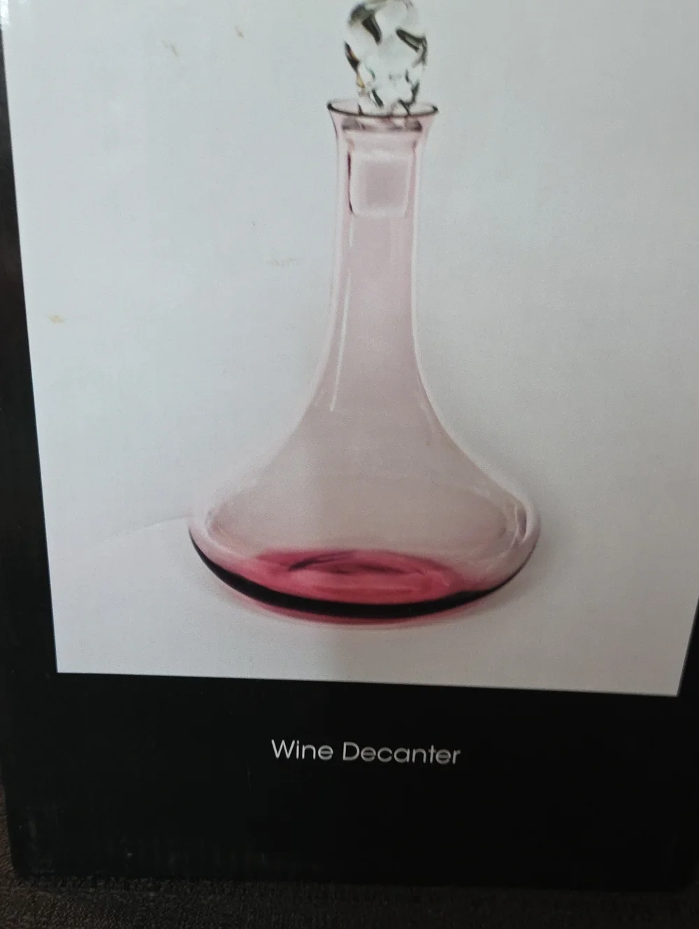 Wine Decanter - Pink Glass Wine Decanter